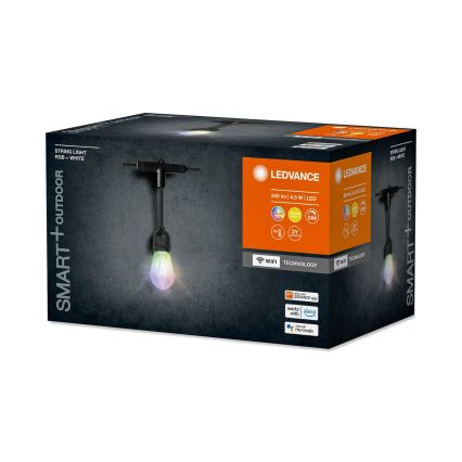 Ledvance - LED RGBW Stmievateľná vonkajšia reťaz SMART+ STRING 12xLED/0,37W/230V IP44 Wi-Fi