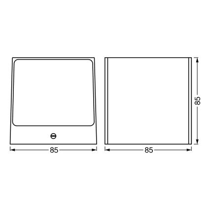 Ledvance - LED RGBW Stmievateľné vonkajšie nástenné svietidlo SMART+ BRICK LED/14W/230V Wi-Fi IP44