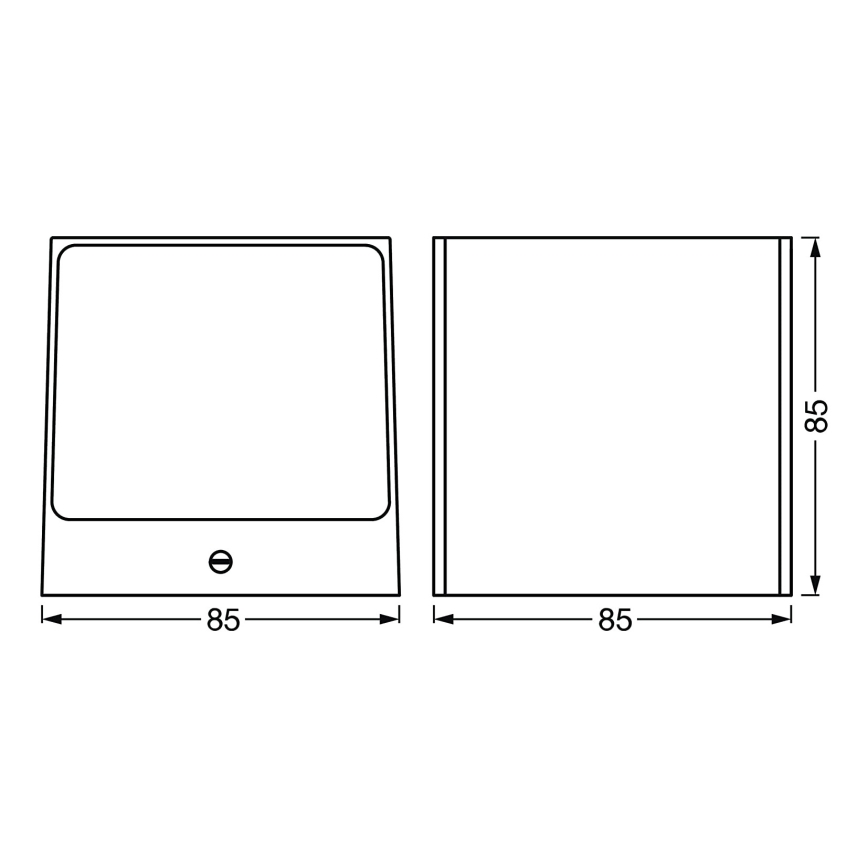 Ledvance - LED RGBW Stmievateľné vonkajšie nástenné svietidlo SMART+ BRICK LED/14W/230V Wi-Fi IP44