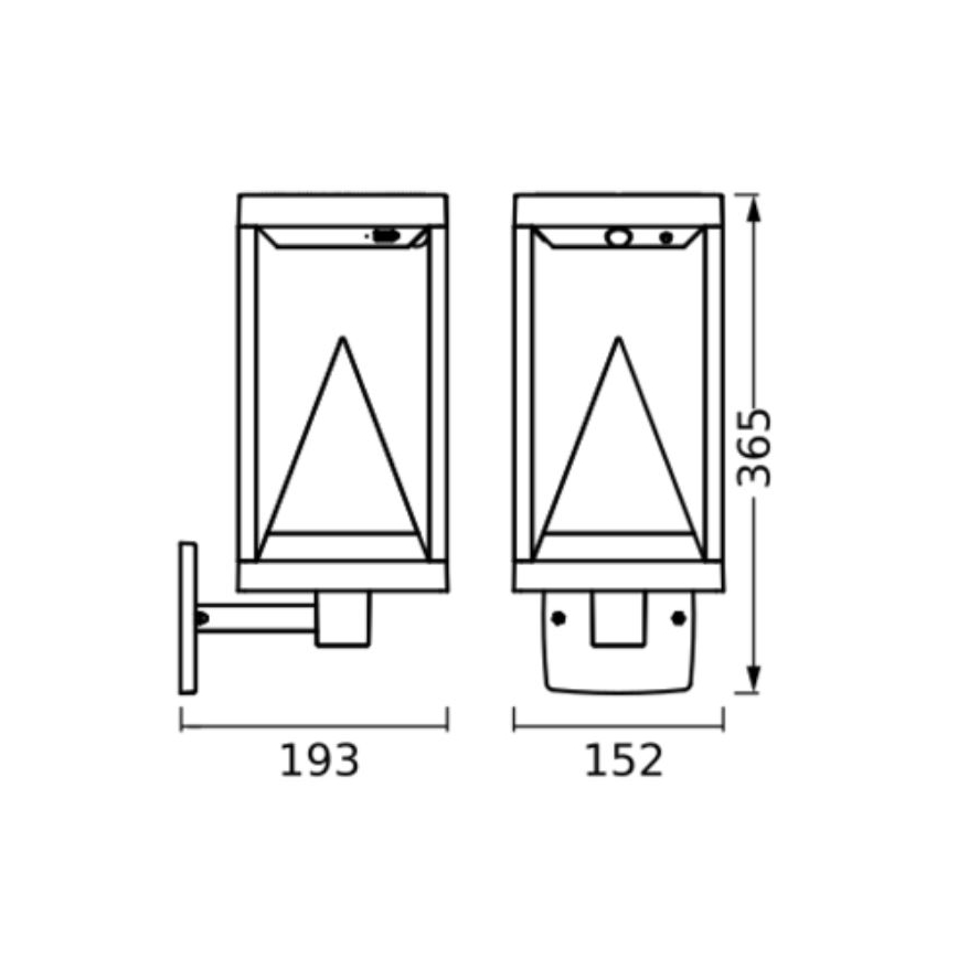 Ledvance - LED RGBW Stmievateľné solárne nástenné svietidlo so senzorom SMART+ ALPS LED/6W/3,7V 3000K IP44