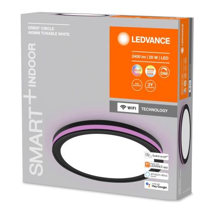 Ledvance - LED RGBW Stmievateľné stropné svietidlo SMART+ CIRCLE LED/28W/230V 3000-6500K Wi-Fi