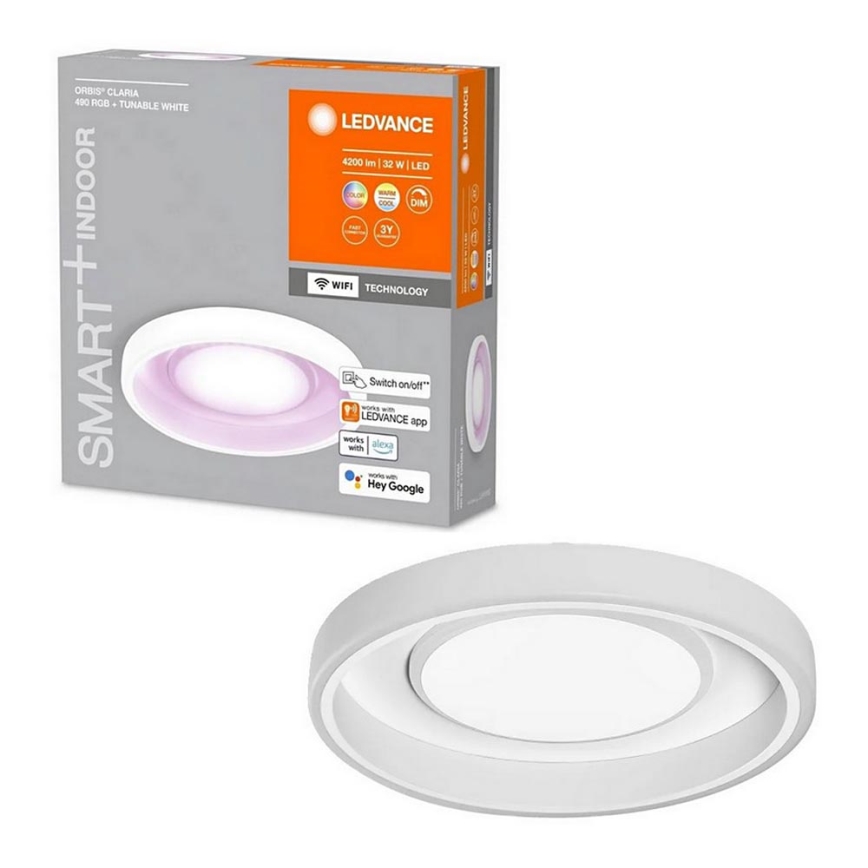 Ledvance- LED RGBW Stmievateľné stropné svietidlo SMART+ CLARIA LED/32W/230V 2700-6500K Wi-Fi