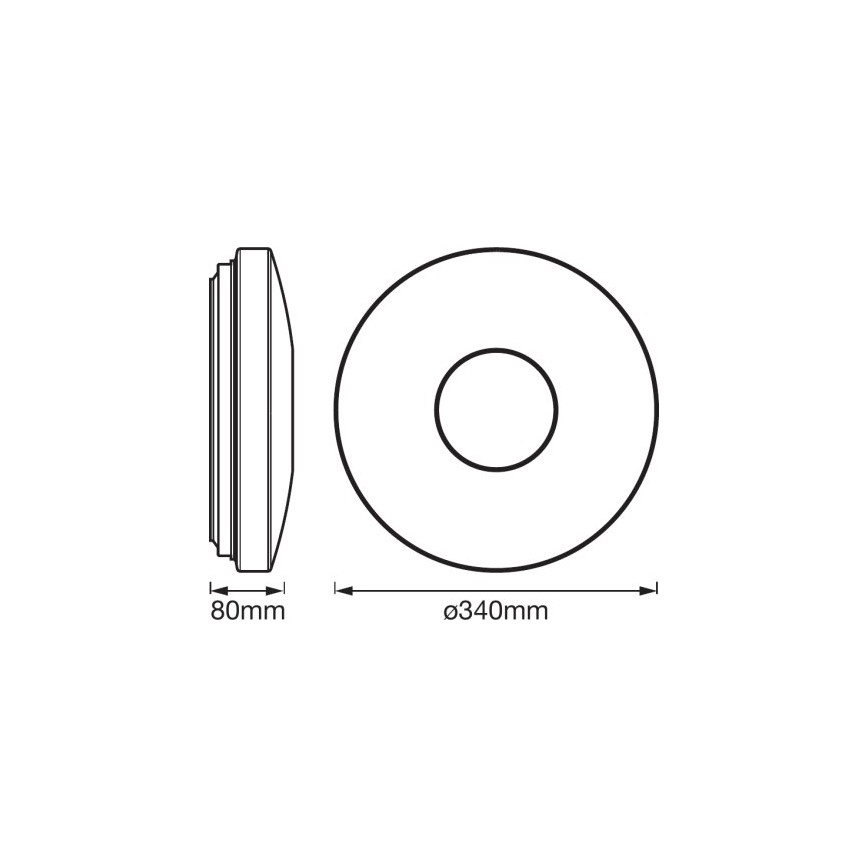 Ledvance - LED RGBW Stmievateľné svietidlo SMART+ KITE LED/18W/230V 3000K-6500K Wi-Fi