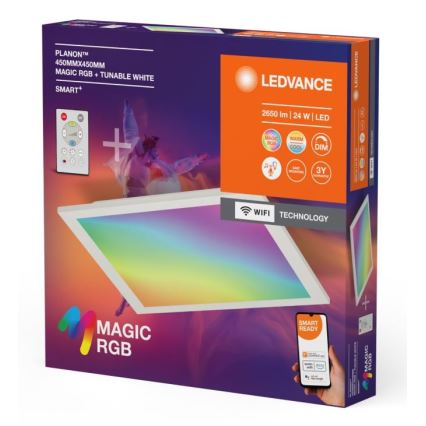 Ledvance - LED RGBW Stmievateľné stropné svietidlo SMART+ MAGIC LED/24W/230V 2700-6500K Wi-Fi + diaľkové ovládanie