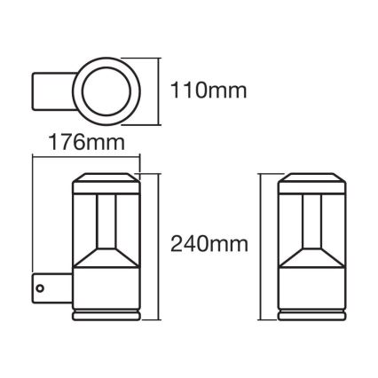 Ledvance - LED RGBW Stmievateľné nástenné svietidlo SMART+ MODERN LED/12W/230V IP44 Bluetooth