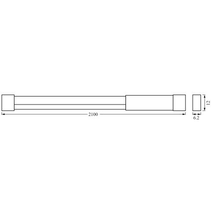 Ledvance - LED RGBW Stmievateľný pásik NEON FLEX 2,1m LED/4W/5V + diaľkové ovládanie