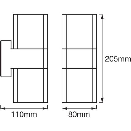 Ledvance - LED RGBW Vonkajšie nástenné svietidlo SMART+ CUBE LED/13,5W/230V IP44 Wi-Fi