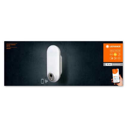 Ledvance - LED RGBW Stmievateľné vonkajšie nástenné svietidlo so senzorom a kamerou SMART+ LED/15W/230V Wi-Fi IP44