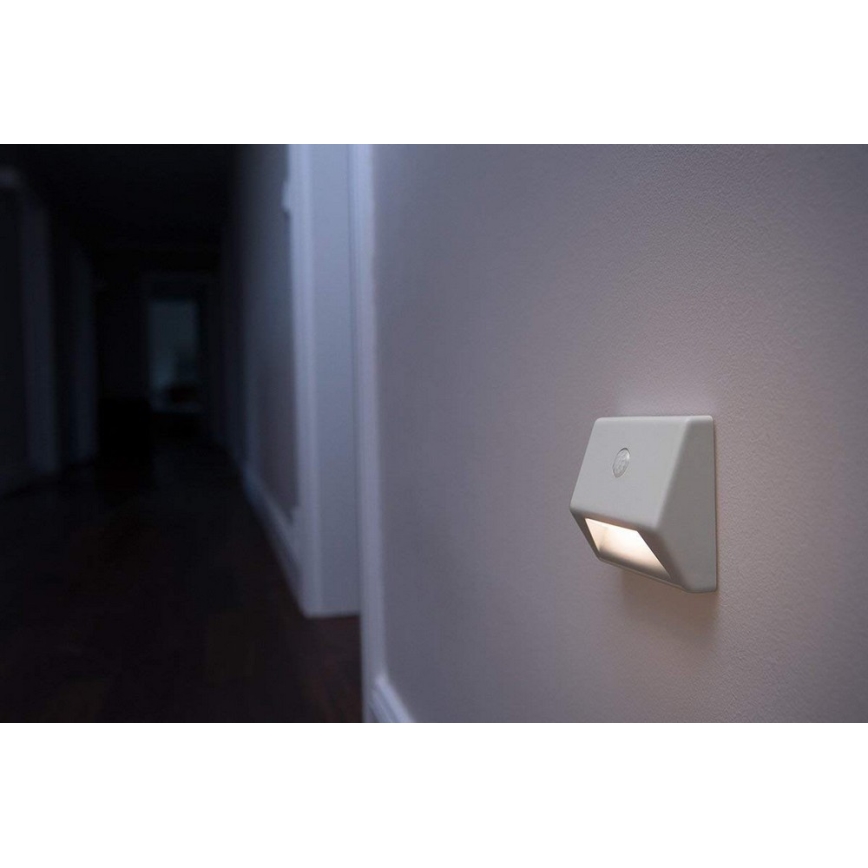 Ledvance - LED Schodiskové svietidlo so senzorom NIGHTLUX LED/0,25W/3×AAA IP54