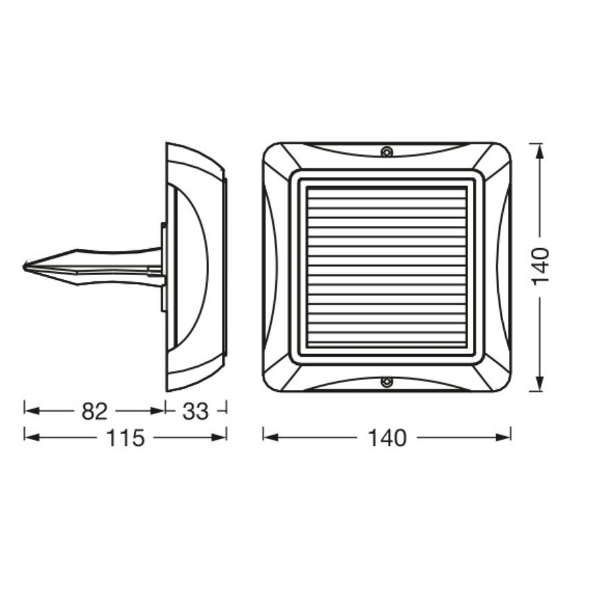 Ledvance - LED Stmievateľná solárna lampa ENDURA STYLE SOLAR LED/1,2W/3,7V 2000 mAh IP65