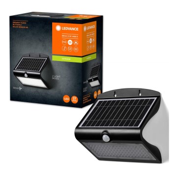 Ledvance - LED Solárne nástenné svietidlo so senzorom BUTTERFLY LED/8W/3,7V 2000 mAh IP65