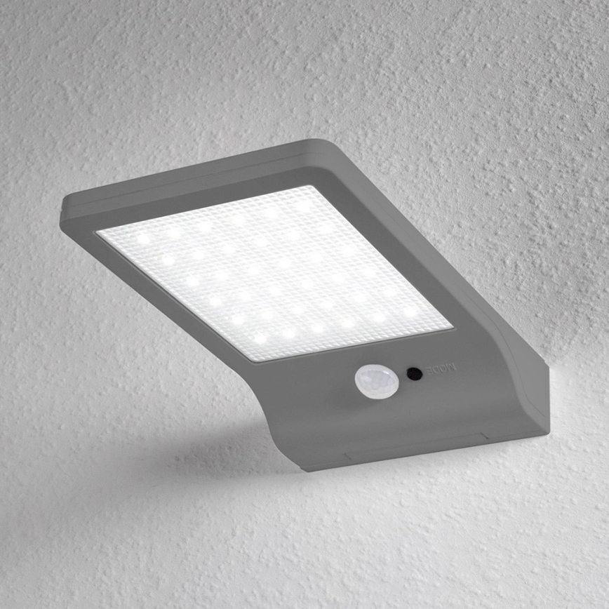 Ledvance - LED Solárne nástenné svietidlo so senzorom DOORLED LED/3W/3,3V 2000 mAh IP44