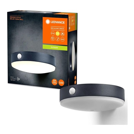 Ledvance-LED Solárne nástenné svietidlo so senzorom ENDURA STYLE LED/6W/3,7V IP44