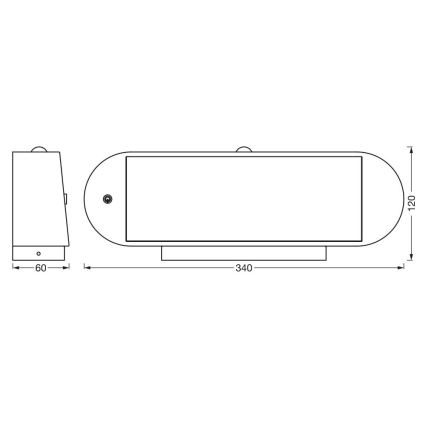 Ledvance - LED Solárne nástenné svietidlo so senzorom pohybu a súmraku ENDURA STYLE LED/6W/7,4V 2000 mAh IP44