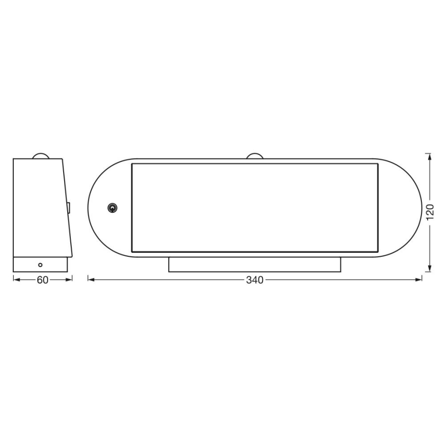 Ledvance - LED Solárne nástenné svietidlo so senzorom pohybu a súmraku ENDURA STYLE LED/6W/7,4V 2000 mAh IP44