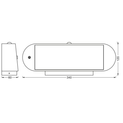 Ledvance-LED Solárne nástenné svietidlo so senzorom ENDURA STYLE LED/6W/7,4V IP44