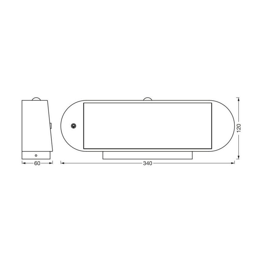 Ledvance - LED Solárne nástenné svietidlo so senzorom ENDURA STYLE LED/6W/7,4V 2000 mAh IP44