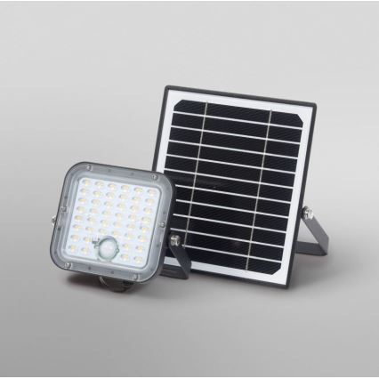 Ledvance - LED Stmievateľný solárny reflektor so senzorom pohybu a súmraku FLOOD SPLIT LED/10W/3,2V 5000 mAh IP65 + diaľkové ovládanie