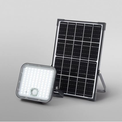 Ledvance - LED Stmievateľný solárny reflektor so senzorom FLOOD SPLIT LED/30W/6,4V IP65 + diaľkové ovládanie