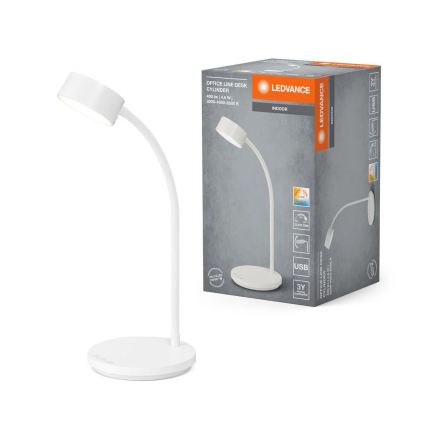 Ledvance - LED stmievateľná dotyková stolová lampa OFFICE LED/4,8W/5V 3000-6500K biela
