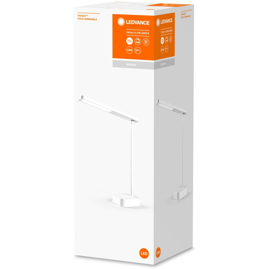 Ledvance - LED Stmievateľná dotyková stolná lampa PANAN LED/5,2W/5V 1200mAh