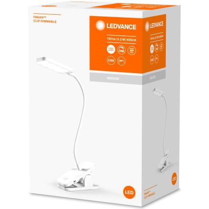 Ledvance - LED Stmievateľná dotyková stolná lampa PANAN LED/5,2W/5V 1000 mAh