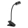 Ledvance - LED stmievateľná dotyková stolná lampa s klipom CYLINDER LED/4,8W/5V 3000-6500K čierna