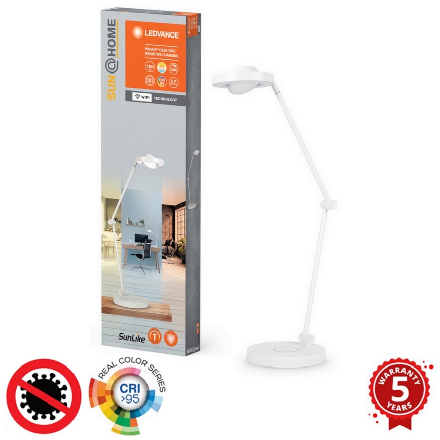 Ledvance - LED Stmievateľná dotyková stolná lampa SUN@HOME LED/20W/230V 2200-5000K CRI 95 Wi-Fi