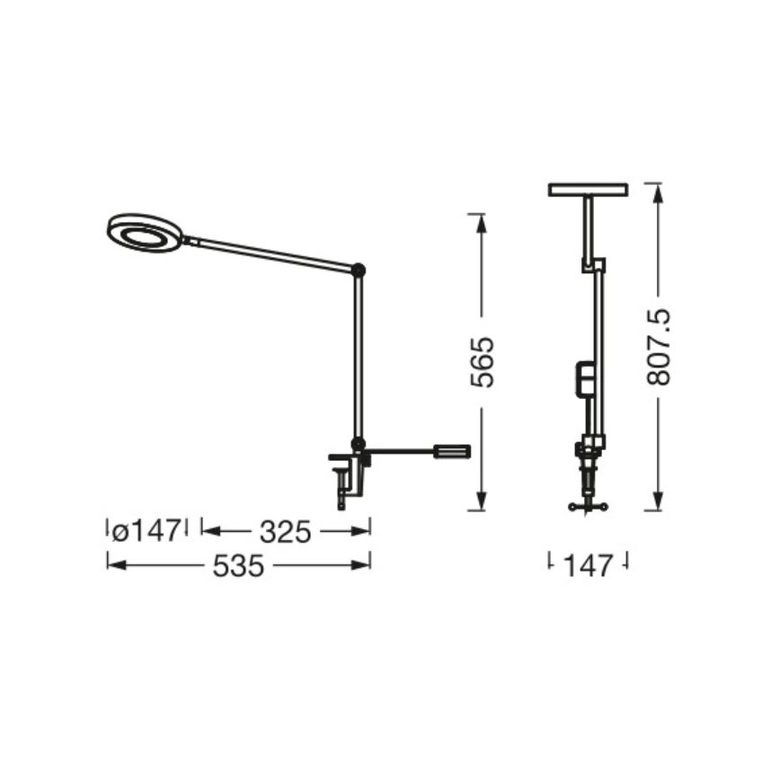 Ledvance - LED Stmievateľná lampa s klipom SUN@HOME LED/15W/230V 2200-5000K CRI 95 Wi-Fi