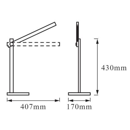 Ledvance - LED Stmievateľná stolná lampa PANAN LED/7W/230V