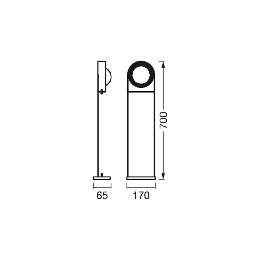 Ledvance - LED Stmievateľná vonkajšia lampa SWING LED/6,7W/230V IP44 Wi-Fi
