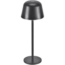 Ledvance - LED Stmievateľná vonkajšia nabíjacia lampa TABLE LED/2,5W/5V IP54 čierna