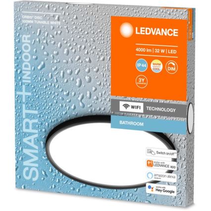 Ledvance - LED Stmievateľné kúpeľňové svietidlo SMART+ DISC LED/32W/230V 3000-6500K Wi-Fi IP44