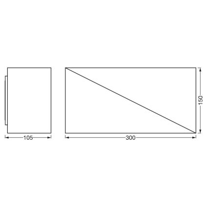 Ledvance - LED Stmievateľné nástenné svietidlo SMART+ SWAN LED/23W/230V 3000-6500K Wi-Fi