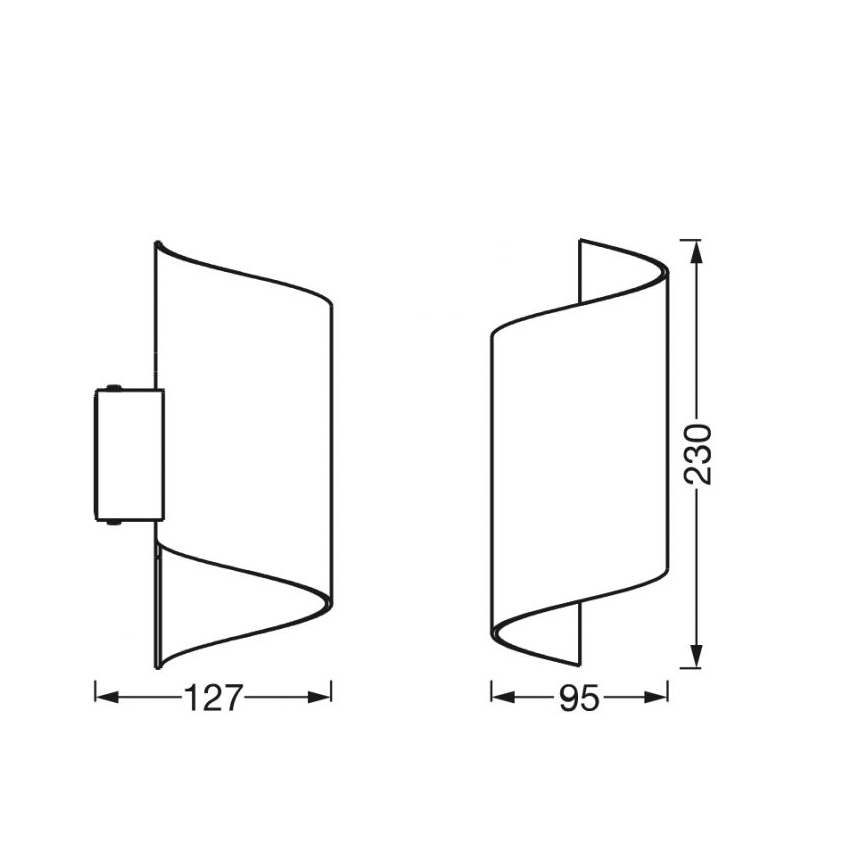 Ledvance - LED Stmievateľné nástenné svietidlo SMART+ TWIST LED/12W/230V 3000-6500K Wi-Fi biela