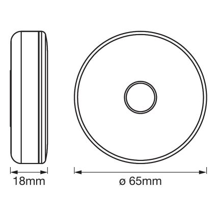 Ledvance - LED Stmievateľné orientačné svietidlo DOT-IT LED/0,45W/5V