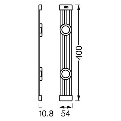 Ledvance - LED Stmievateľné osvetlenie nábytku so senzorom LINEAR 2xLED/3,5W/230V