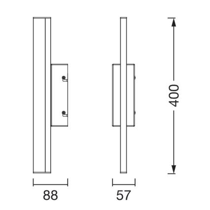 Ledvance - LED Stmievateľné dotykové osvetlenie zrcadla ORBIS MIRROR LED/6,8W/230V 40 cm 3000/4000K IP44