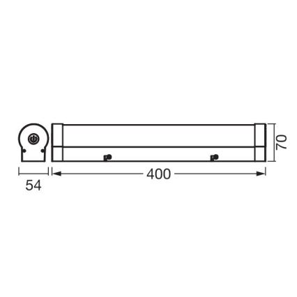 Ledvance - LED Stmievateľné dotykové osvetlenie zrkadla ORBIS TUBE LED/9W/230V 40 cm 3000/4000K IP44