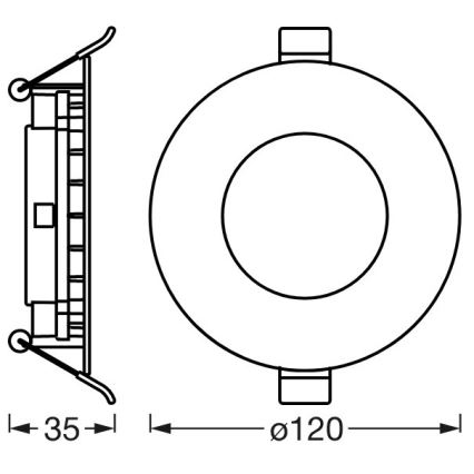 Ledvance - LED Stmievateľné podhľadové svietidlo SUN@HOME LED/8W/230V 2200-5000K CRI 95 Wi-Fi