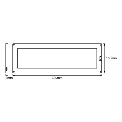 Ledvance - LED Stmievateľné podlinkové svietidlo so senzorom CABINET LED/10W/230V