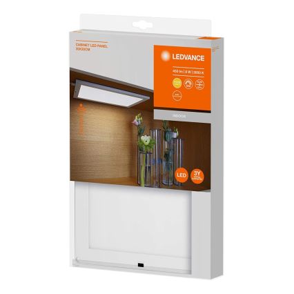 Ledvance - LED Stmievateľné podlinkové svietidlo so senzorom CABINET LED/8W/230V 3000K