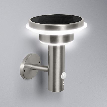 Ledvance - LED Stmievateľné solárne svietidlo so senzorom CIRCLE LED/6W/3,2V 2200 mAh IP44