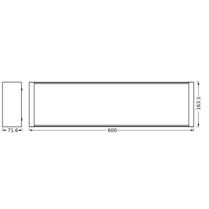 Ledvance - LED Stmievateľné stropné svietidlo OFFICE LINE LED/20W/230V 60 cm + diaľkové ovládanie