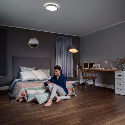 Ledvance - LED Stmievateľné stropné svietidlo ORBIS LED/17W/230V 2700-6500 + diaľkové ovládanie