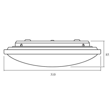 Ledvance - LED Stmievateľné stropné svietidlo ORBIS LED/17W/230V 2700-6500 + diaľkové ovládanie