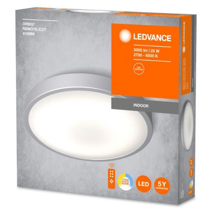 Ledvance - LED Stmievateľné stropné svietidlo ORBIS LED/25W/230V 2700-6500K + diaľkové ovládanie