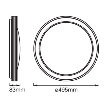 Ledvance - LED Stmievateľné svietidlo SMART+ FRAME LED/32W/230V 3000K-6500K Wi-Fi