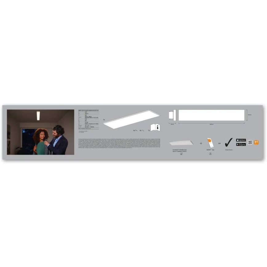 Ledvance - LED Stmievateľné  svietidlo SMART+ FRAMELESS LED/28W/230V 3000K-6500K Wi-Fi