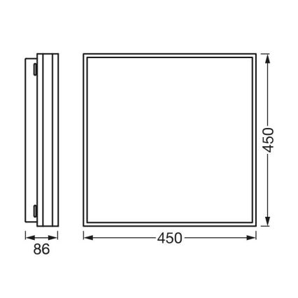 Ledvance - LED Stmievateľné stropné svietidlo SMART+ MAGNET LED/42W/230V 3000-6500K Wi-Fi